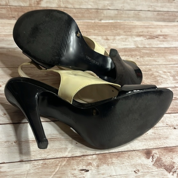 BCBGirls Size 8B/38 Heels Lace Up Peep Toe Heels - Picture 7 of 10